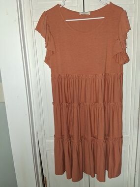 Zenana Outfitters Rust Orange Casual Top